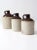 Ceramic Antique Stoneware Crock Jugs - Set of 3 For Sale - Image 7 of 7