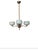 1940s Model 1373/4 Four Arm Chandelier by Paavo Tynell Taito Oy for Oy Taito Ab, 1940s For Sale - Image 5 of 12