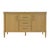 Bianca 60 in. W Wood & Marble Double Sink Bathroom Vanity, Light Oak For Sale In Chicago - Image 6 of 11