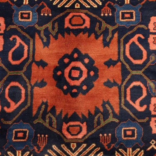 Antique Handmade Heavy Knot Wool Peshawar Rug For Sale - Image 5 of 10
