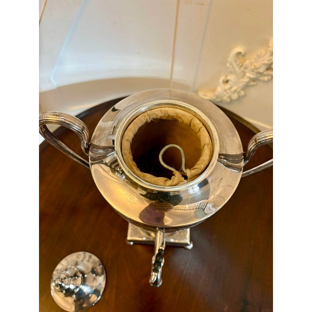 Late 19th Century Antique Victorian Sheffield Silver Plated Tea Urn from Walker & Hall, 1880 For Sale - Image 5 of 15