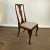 1980s Vintage Hollywood Regency Mahogany Queen Anne Side Chair For Sale - Image 10 of 11