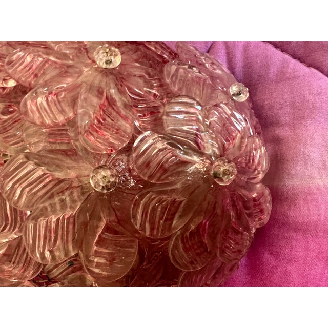 Venetian Glass Rose Wall Lamps, 1980s, Set of 2 For Sale - Image 12 of 17