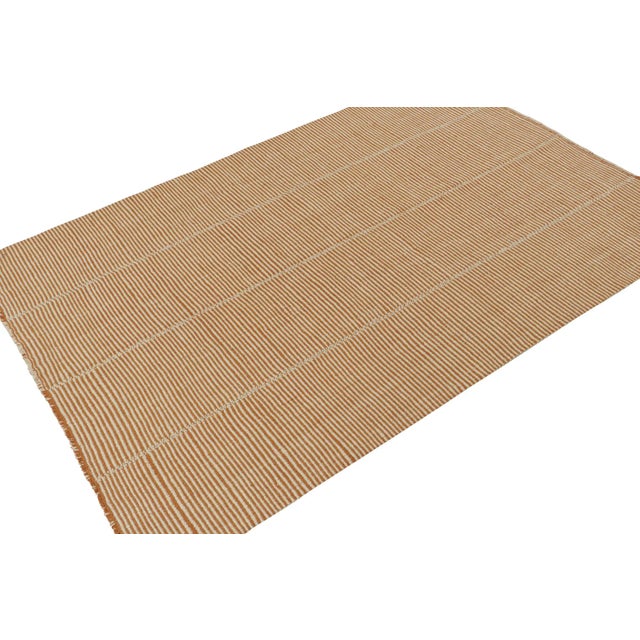 Handwoven in wool, this 7x10 Kilim is from a bold new line of contemporary flatweaves by Rug & Kilim. Further On the...