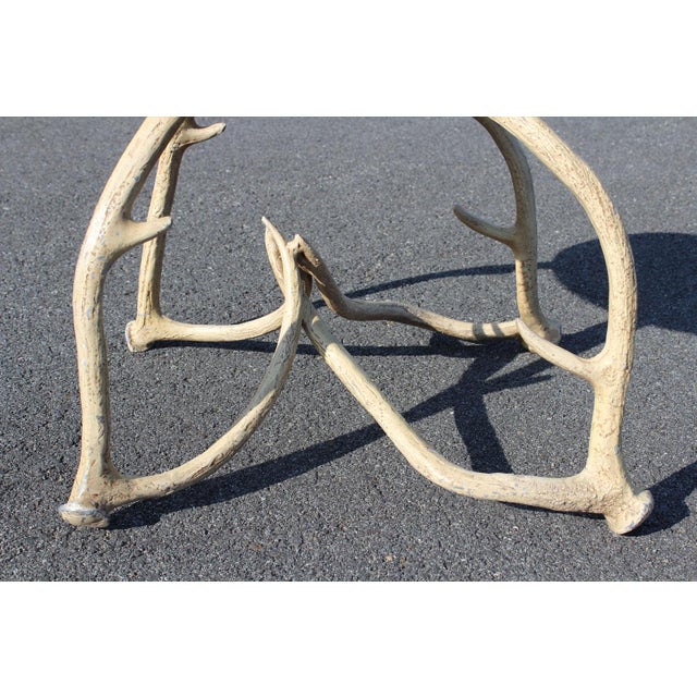 White Attributed to Arthur Court Antler Side Chair 1970s For Sale - Image 8 of 18