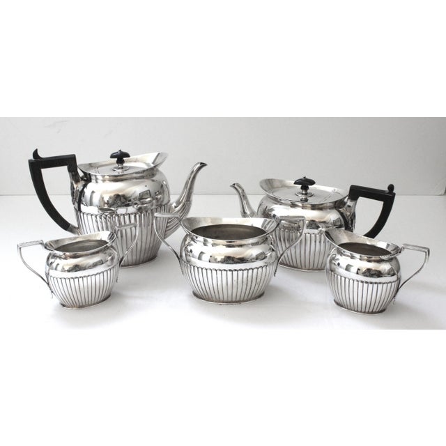 Antique Silver Plate Coffee & Tea Set, Hukin & Heath, Birmingham, England- 5 Pieces For Sale - Image 11 of 13