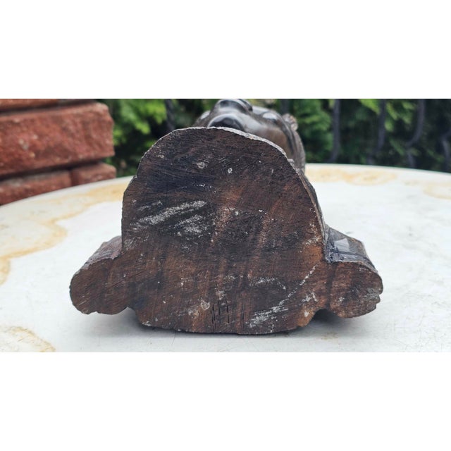 Vintage Wooden Figurine, 1970s For Sale - Image 6 of 8