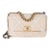 Beige Calfskin Crochet Medium Chanel 19 Flap Bag For Sale