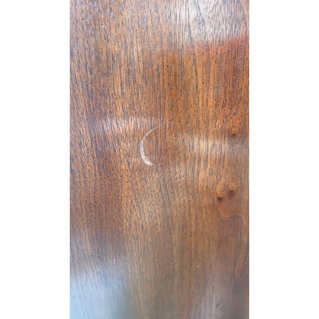 Mid-Century John Widdicomb Walnut Expandable Dining Table With 3 Leaves For Sale - Image 12 of 17