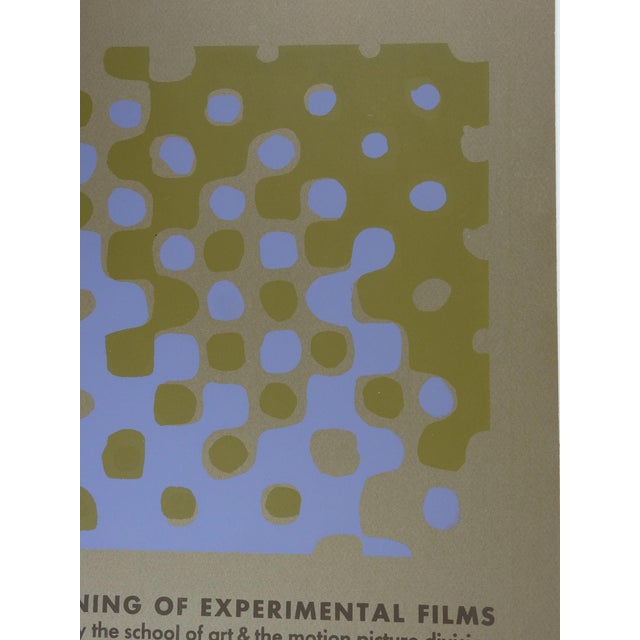 Mid-Century Modern Mid 20th Century Op Art Serigraph Film Fesival Poster For Sale - Image 3 of 4