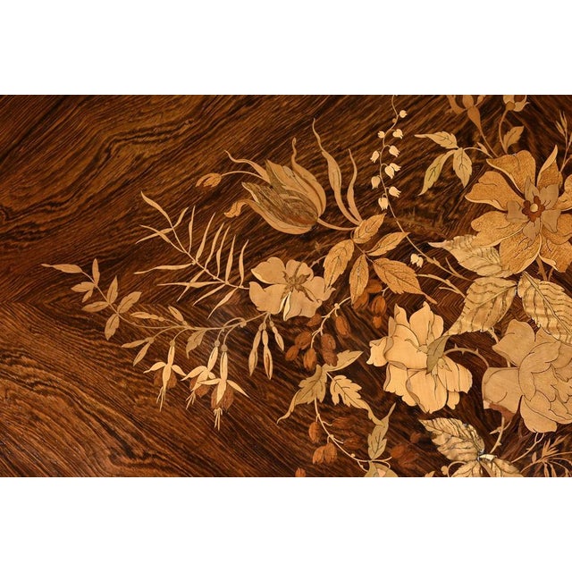 Wood 19th Century Napoleon III Center Table For Sale - Image 7 of 18