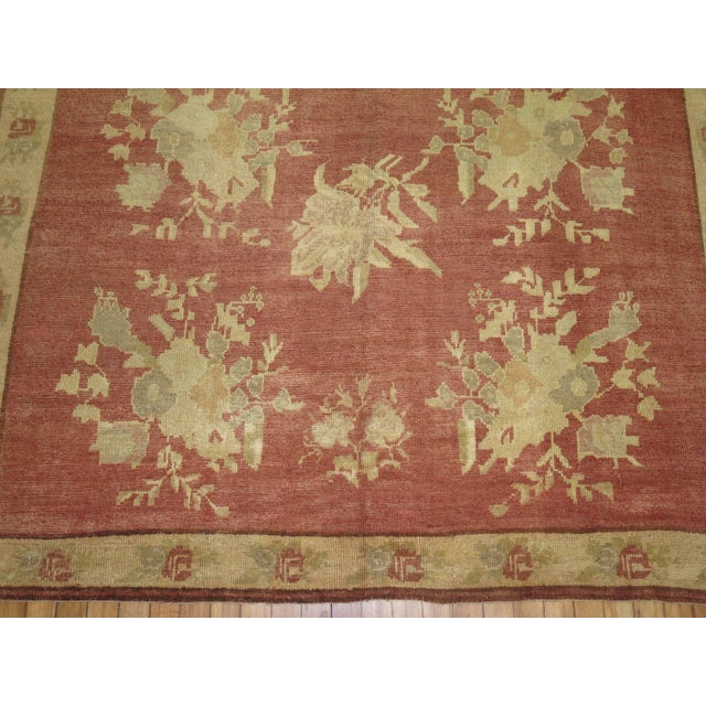 Early 21st Century Zabihi CollectionVintage Turkish Bessarabian Inspired Gallery Size Rug For Sale - Image 5 of 6