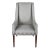 Late 20th Century Universal Furniture Hepplewhite Style Modern Gray Slipper Arm Chair Nailhead For Sale