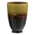 Late 20th Century Large Artisan Ceramic Planter with Olive and Brown Drip Glaze For Sale