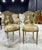 Gold French Rococo Gold Accent Chair With Lady Portrait Set of 2 For Sale - Image 8 of 9