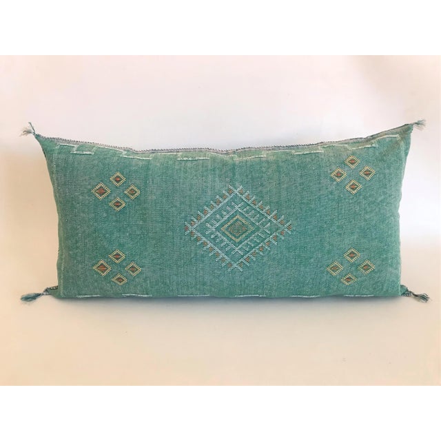 Cactus Silk Pillow Cover For Sale - Image 4 of 8