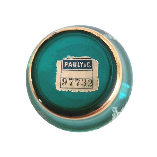 Glass Pauly & C. Murano Enamel and 24k Gold Leaf Trinket Box W/ a Goldonian Gentleman For Sale - Image 7 of 7