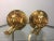 1970s Arthus Bertrand Gilded Bronze Lion and Film Reel Bookends For Sale - Image 4 of 11