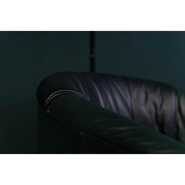 Vintage Black Leather Armchair For Sale - Image 17 of 18