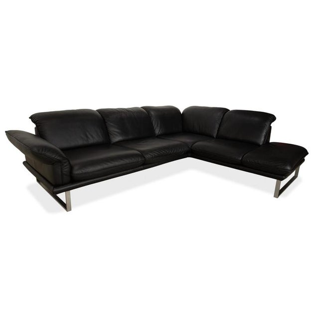 Sherry Leather Corner Sofa and Ottoman from Willi Schillig, Set of 2 For Sale - Image 4 of 18