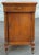 19th Century American Empire Mahogany Rolling Bedside Cabinet W/ Glass Top and Lock For Sale - Image 4 of 12