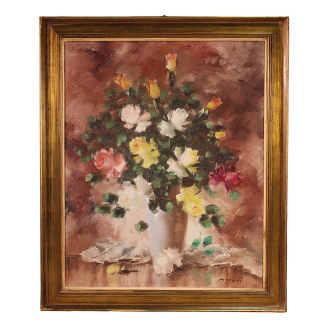 Spanish Artist, Still Life, 1960, Acrylic on Canvas For Sale