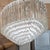 Glass Tiered glass prism chandelier by Venini For Sale - Image 7 of 10