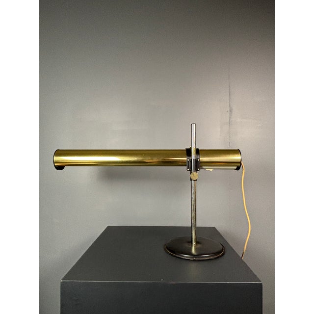 Brass Tubular Desk Lamp by Göran Pehrson for Ateljé Lyktan, Sweden, 1978 For Sale - Image 17 of 18