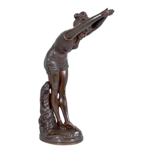 Odoardo Tabacchi "La Taffolina" Patinated Bronze