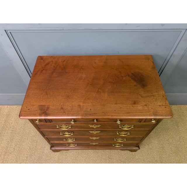 Georgian Mahoagny Bachelor's Chest with Writing Drawer, 1760 For Sale - Image 17 of 18