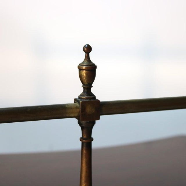 Brown 1920s Antique Baker Hepplewhite Style Mahogany Sideboard With Banding and Brass Rail For Sale - Image 8 of 18