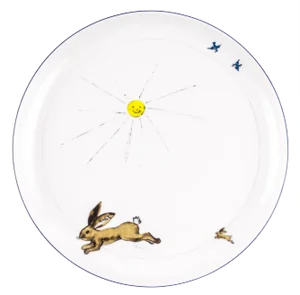 Black Porcelain Collection Plate from Litolff, 1946