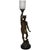 Late 19th Century Hermès Statue Lamp With Greek Key Glass Shade For Sale - Image 10 of 10
