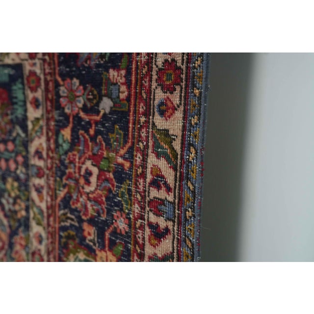 1970s 1970s Vintage Persian Handmade Wool 10x13 Red Area Rug For Sale - Image 5 of 13