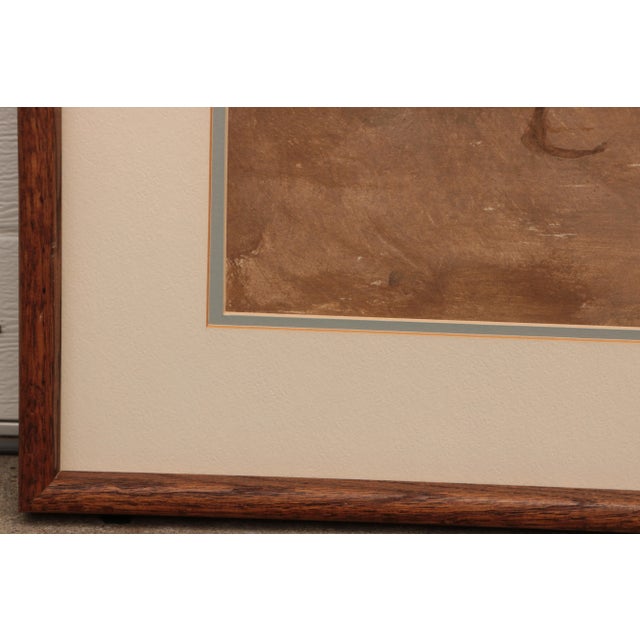 Woman in Wicker Chair Original Vintage Portrait For Sale In Madison - Image 6 of 9