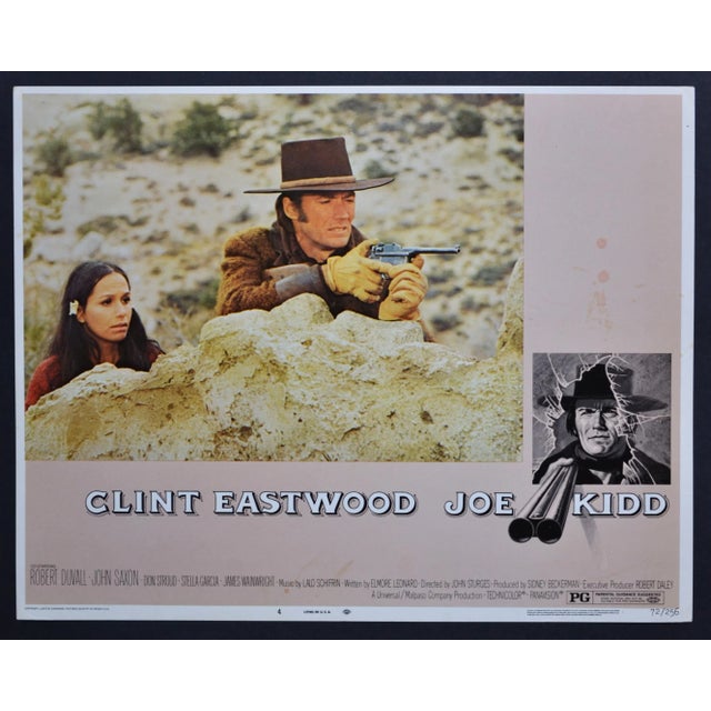 Original american lobby card of the movie „joe kidd“ usa 1972 director: john sturges, actors/stars:clint eastwood, stella...