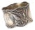Classic Antique - Victorian Art Nouveau Flower Style Sterling Silver Napkin Ring by Gorham Silver Company For Sale