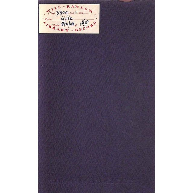 ROGERS, Bruce [arranged by] [19] pp. Yale University Press 1948 6 3/4" x 4" String-tied wraps Reproductions in color of...