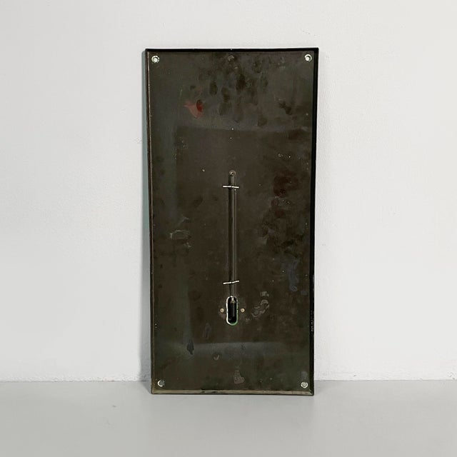 Mid-Century Modern Italian Wall Thermometer in Metal from Perutz, 1950s For Sale - Image 9 of 10