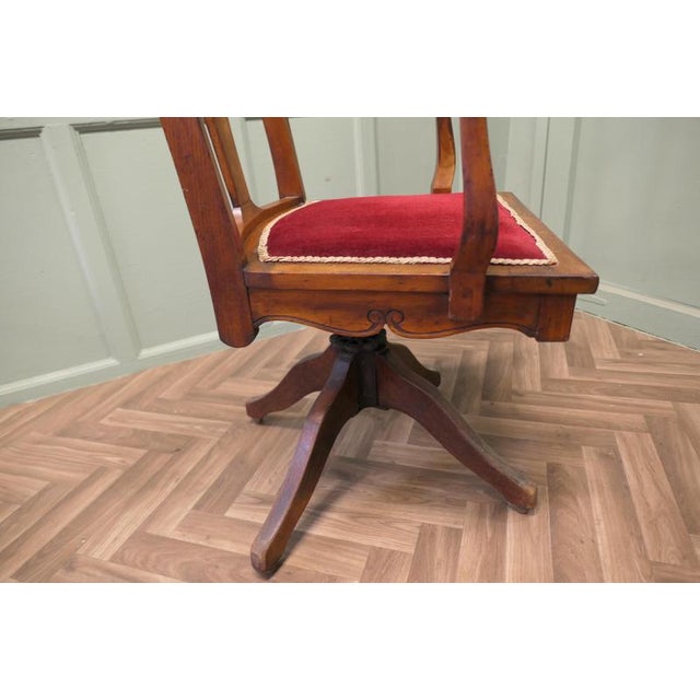 Edwardian Arts and Crafts Walnut Desk, 1900s For Sale - Image 6 of 8