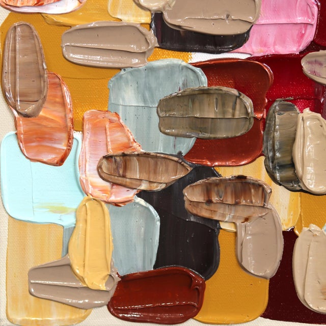 Impasto Textured Painting "The Hills" Original Artwork by Shiri Phillips For Sale In Los Angeles - Image 6 of 12