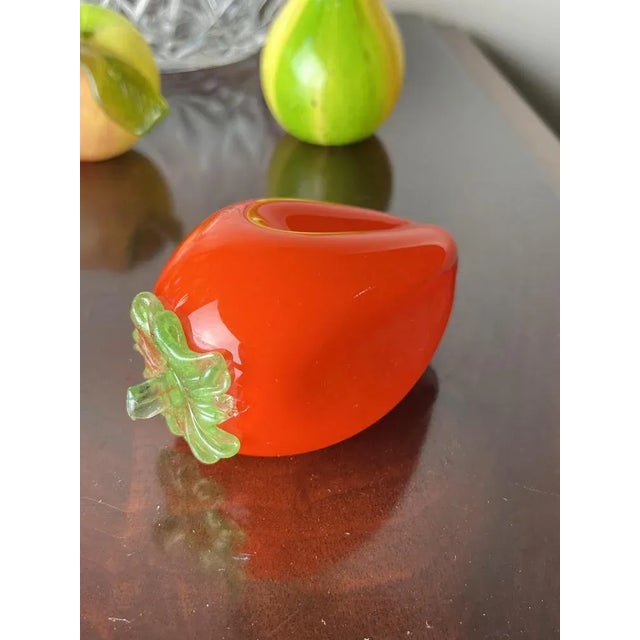 Glass Bowl with Fruits, Italy, 1960s, Set of 5 For Sale - Image 7 of 9