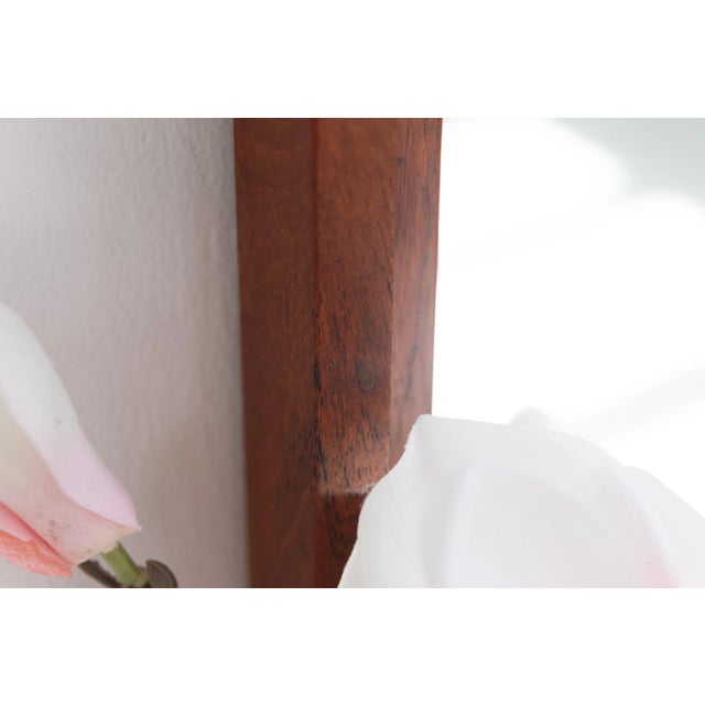 Large Mid-Century Modern Danish Teak Mirror, 1960s For Sale - Image 16 of 18