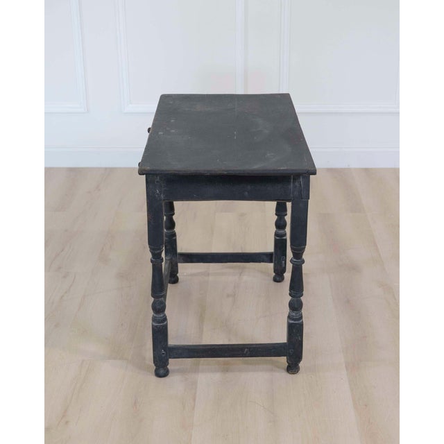 Wood English 18th Century Painted Oak Side Table For Sale - Image 7 of 10