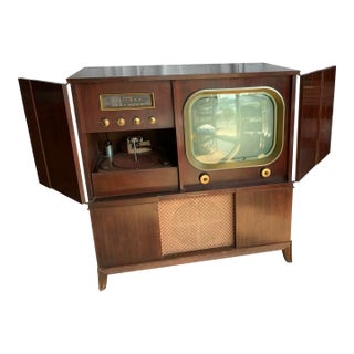 1954 Motorola Model 20f1 Television, Radio, Record Cabinet For Sale