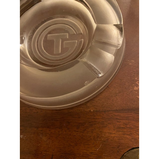 Daum Compagnie Generale Transatlantique Daum Art Deco Ashtray For Sale - Image 4 of 5