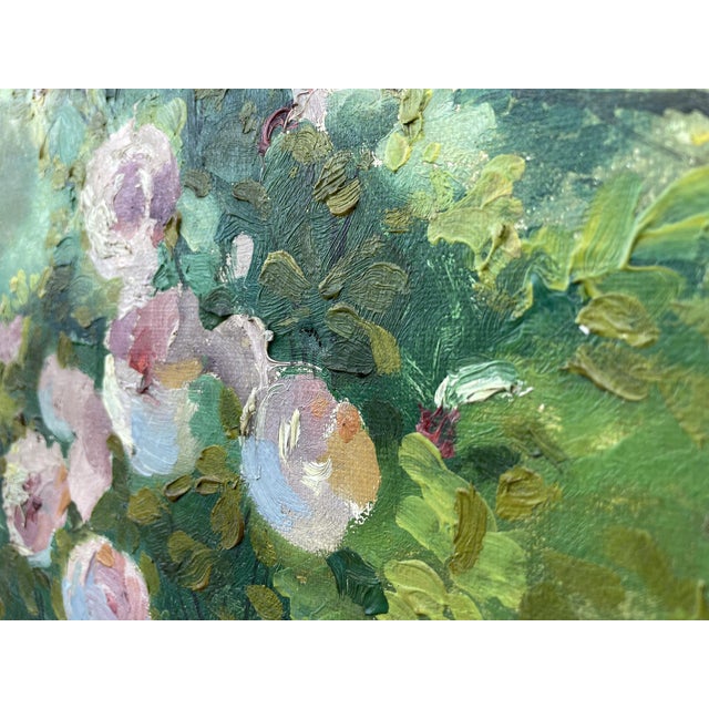 Alexandre Guelle, Flower Garden, 1911, Oil Painting on Canvas, Framed For Sale - Image 14 of 18