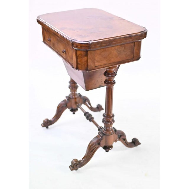 Victorian Games Table Chess Draughts Walnut For Sale - Image 5 of 8