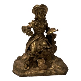 Antique Bronze Sculpture of an Artist For Sale