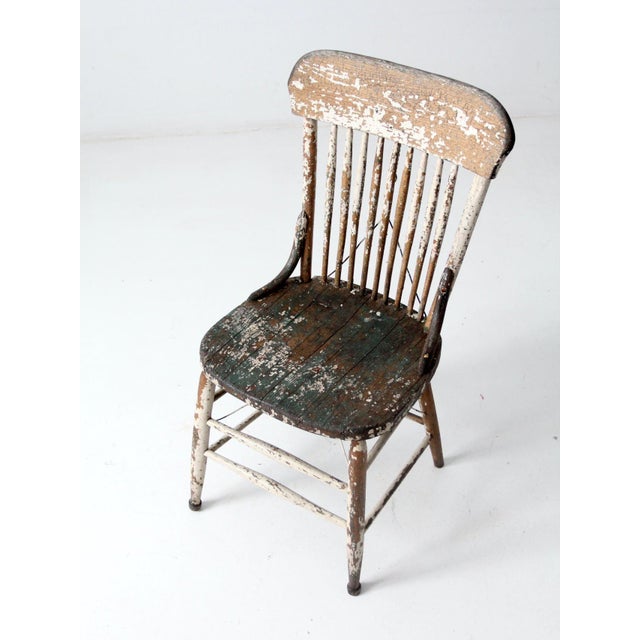 Antique Spindle Back Chair For Sale - Image 6 of 12
